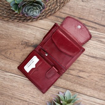 MODNY DAMSKI SKÓRZANY PORTFEL PAOLO PERUZZI RFID T-12-RD