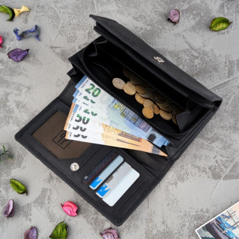 ZESTAW PREZENTOWY DLA NIEJ ZUP-101-BL PLECAK SKÓRZANY T-16-BL PORTFEL SKÓRZANY T-05-BL I BRELOK DO KLUCZY T-86-HBL