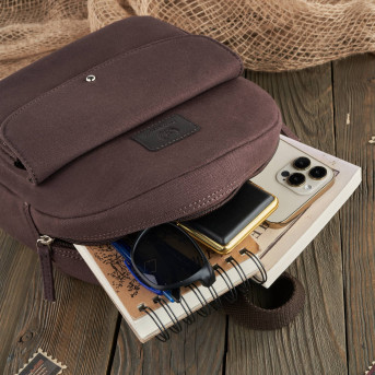 PLECACZEK DAMSKI BRĄZOWY WEGAŃSKI PAOLO PERUZZI T-101-BR