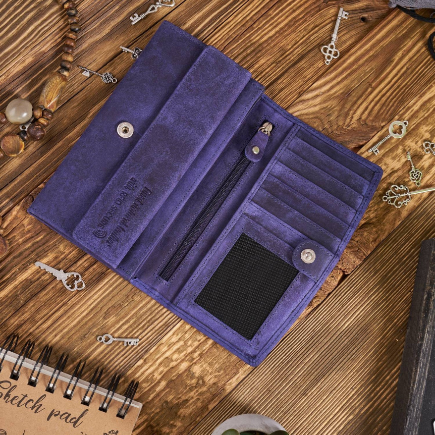 ZESTAW PREZENTOWY PORTFEL DAMSKI SKÓRZANY I BRELOK DO KLUCZY GRANATOWY PAOLO PERUZZI ZUP-104-DB