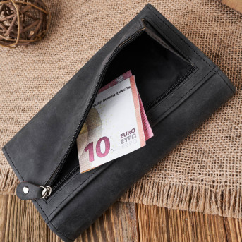 ZESTAW ZUP-54 SASZETKA SKÓRZANA  T-36-G PORTFEL T-01-BL