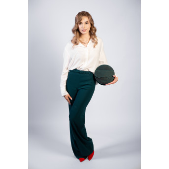 Torebka damska mała T-92-GRN torebka damska skórzana na ramię Paolo Peruzzi