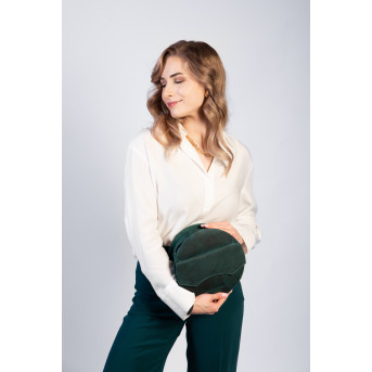 Torebka damska mała T-92-GRN torebka damska skórzana na ramię Paolo Peruzzi