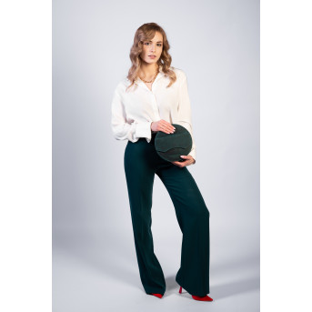 Torebka damska mała T-92-GRN torebka damska skórzana na ramię Paolo Peruzzi