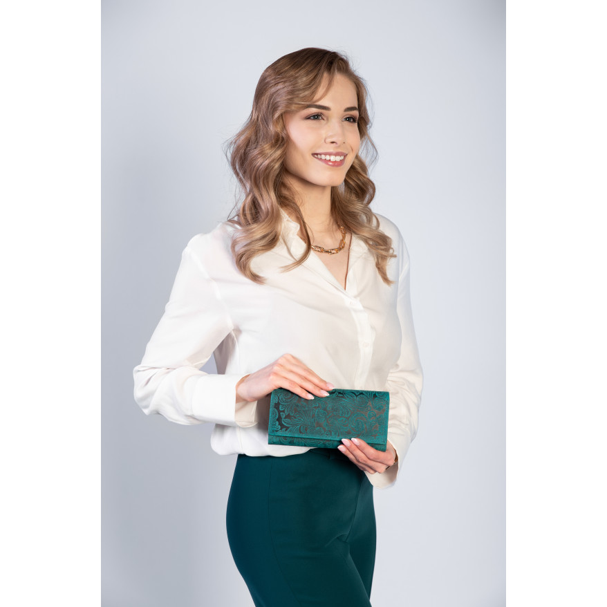 ZESTAW DLA NIEJ ZUP-59-GR PORTFEL SKÓRZANY T-25-GR I SASZETKA NERKA T-36-GR