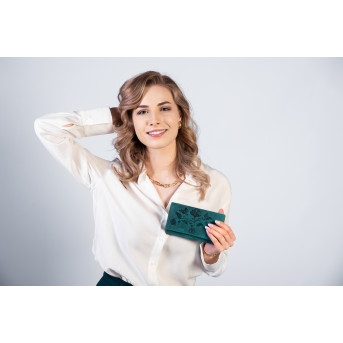 ZESTAW ZUP-56-GR SASZETKA SKÓRZANA T-36-GR PORTFEL T-05-GR