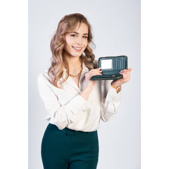 DAMSKI PORTFEL ZE SKÓRY NATURALNEJ KOPERTÓWKA PAOLO PERUZZI AV-05-GR