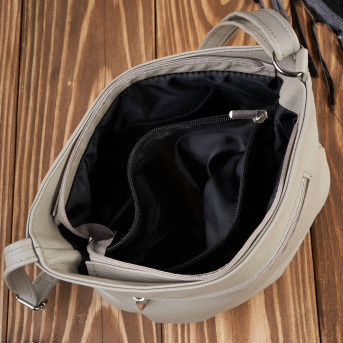 Torebeczka damska skórzana listonoszka szara Z-53-GR