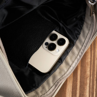 Torebeczka damska skórzana listonoszka szara Z-53-GR