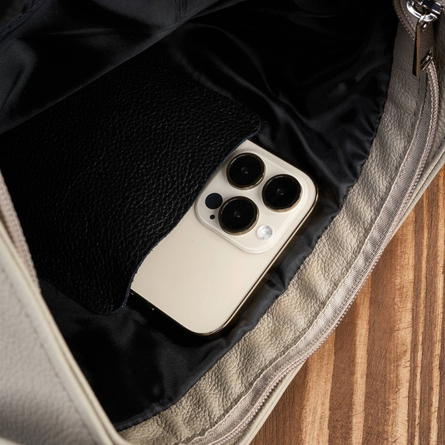 Torebeczka damska skórzana listonoszka szara Z-53-GR