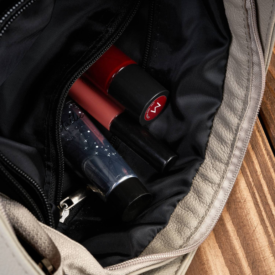 Torebeczka damska skórzana listonoszka szara Z-53-GR