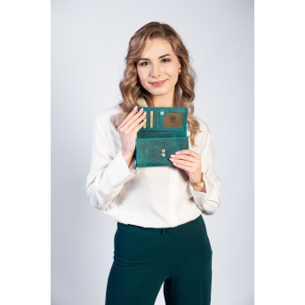 ZESTAW PREZENTOWY ZUP-37-GR PORTFEL SKÓRZANY T-05 I ETUI T-51