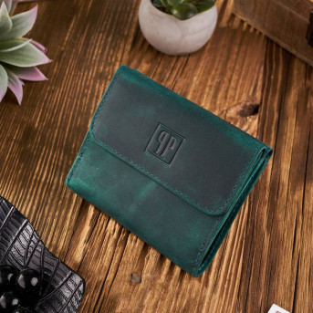 ZESTAW DLA NIEJ ZUP-64-GR: PORTFEL SKÓRZANY T-11 I ETUI NA KLUCZE T-51