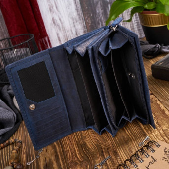 Portfel damski skórzany saszetka damska skórzana zestaw vintage