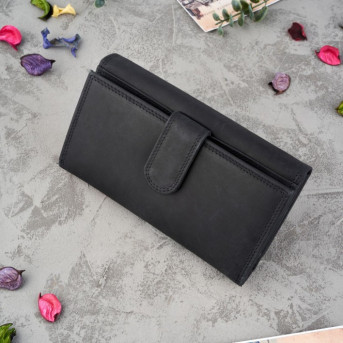 Portfel damski skórzany saszetka damska skórzana zestaw vintage