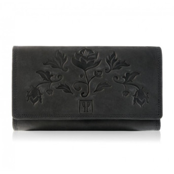 Portfel damski skórzany saszetka damska skórzana zestaw vintage