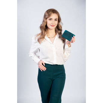 DAMSKI PORTFEL SKÓRZANY Z OCHRONĄ RFID PAOLO PERUZZI T-33-GR