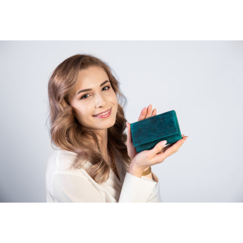 DAMSKI PORTFEL SKÓRZANY Z OCHRONĄ RFID PAOLO PERUZZI T-33-GR