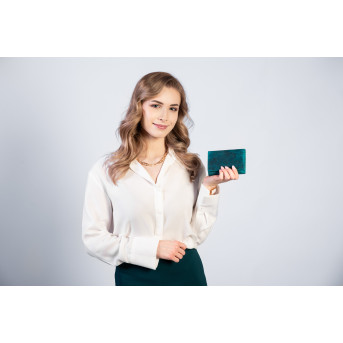 ZESTAW PREZENTOWY ZUP-74-GR LISTONOSZKA DAMSKA T-63 I PORTFEL SKÓRZANY T-33