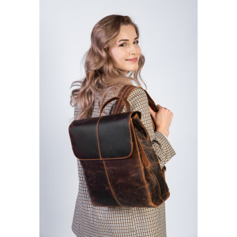 SKÓRZANY PLECAK DAMSKI A4 PAOLO PERUZZI T-72-HBR