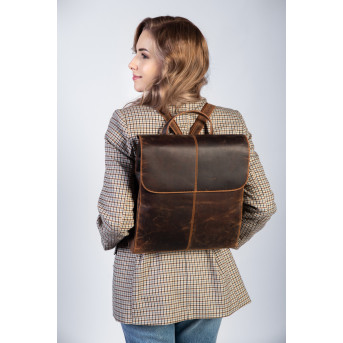 SKÓRZANY PLECAK DAMSKI A4 PAOLO PERUZZI T-72-HBR