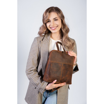 SKÓRZANY PLECAK DAMSKI PAOLO PERUZZI T-73-HBR