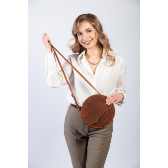 Torebka damska mała T-92-OR torebka damska skórzana na ramię Paolo Peruzzi