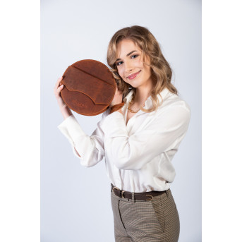 Torebka damska mała T-92-OR torebka damska skórzana na ramię Paolo Peruzzi