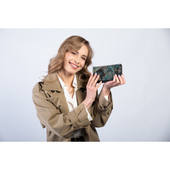 Portfel damski skórzany czarny Paolo Peruzzi T-09-G