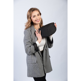 SKÓRZANA SASZETKA NA PAS VINTAGE PAOLO PERUZZI T-36-BL