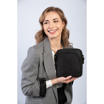 VINTAGE TOREBKA SKÓRZANA DAMSKA NA RAMIĘ PAOLO PERUZZI T-63-HBL