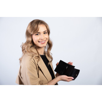 MODNY DAMSKI SKÓRZANY PORTFEL PAOLO PERUZZI RFID T-12-BL