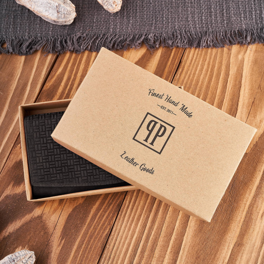 Portfel damski skórzany w stylu vintage duży czarny T-109-HBL