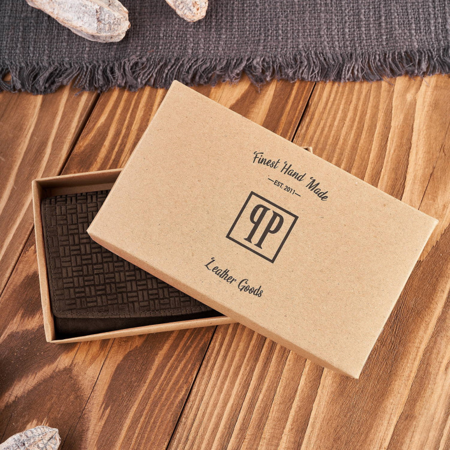 Portfel damski skórzany w stylu vintage duży brązowy T-109-HBR