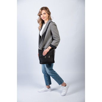 SKÓRZANA TOREBKA DAMSKA PAOLO PERUZZI Z-53-BL