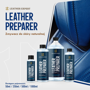 Leather Expert Preparer - zmywacz do skóry naturalnej 500ml LE-14-P500