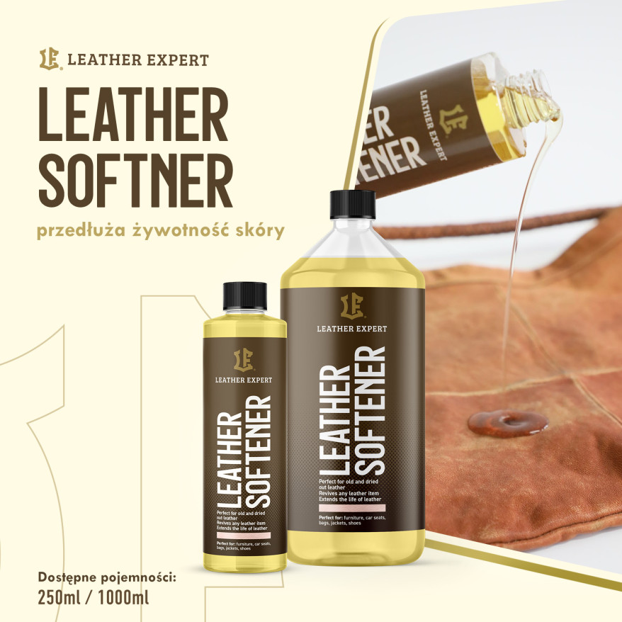 Leather Expert Softener zmiękczanie skór 1000ml LE-15-S1000