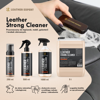 Leather Strong Cleaner do czyszczenia skóry 500ml LE-16-SC500