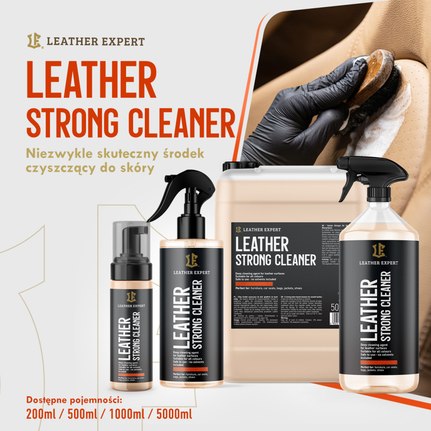 Leather Strong Cleaner do czyszczenia skóry 500ml LE-16-SC500