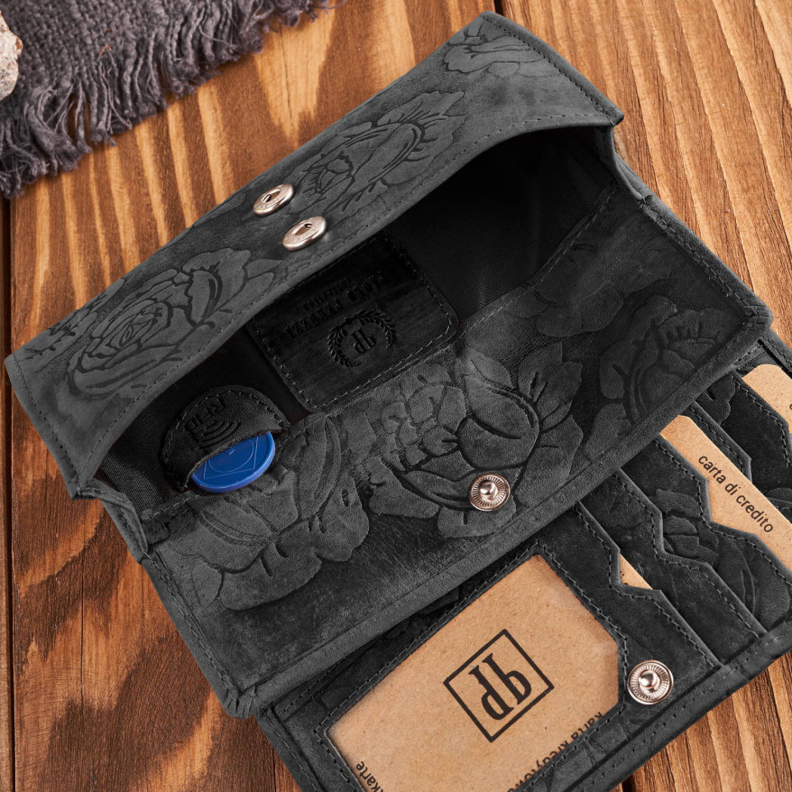 Portfel damski skórzany duży T-107 portfel damski z ochroną kart Paolo Peruzzi