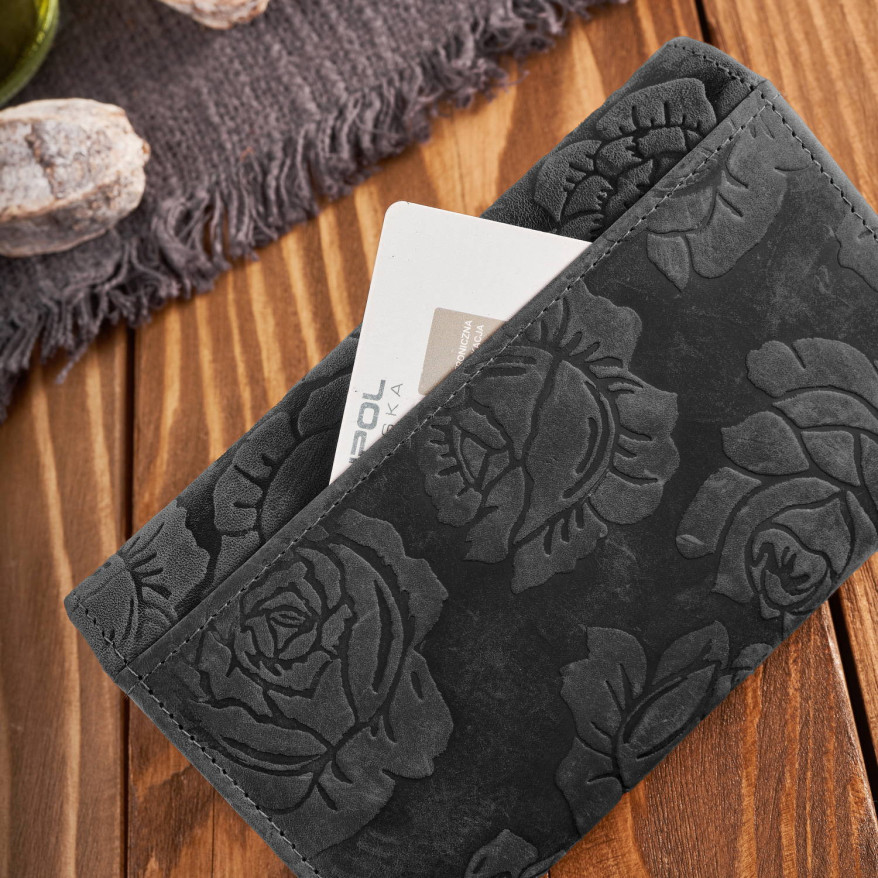 Portfel damski skórzany duży T-107 portfel damski z ochroną kart Paolo Peruzzi