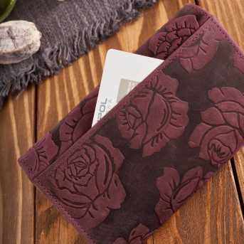 Portfel damski skórzany duży T-107 portfel damski z ochroną kart Paolo Peruzzi