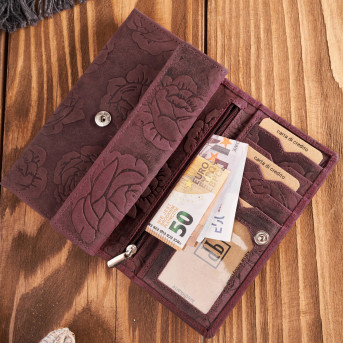 Portfel damski skórzany duży T-107 portfel damski z ochroną kart Paolo Peruzzi