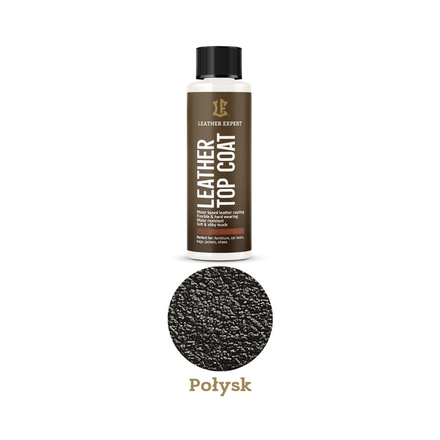 Top Coat Gloss lakier bezbarwny do skóry 50ml połysk LE-17-TCG50