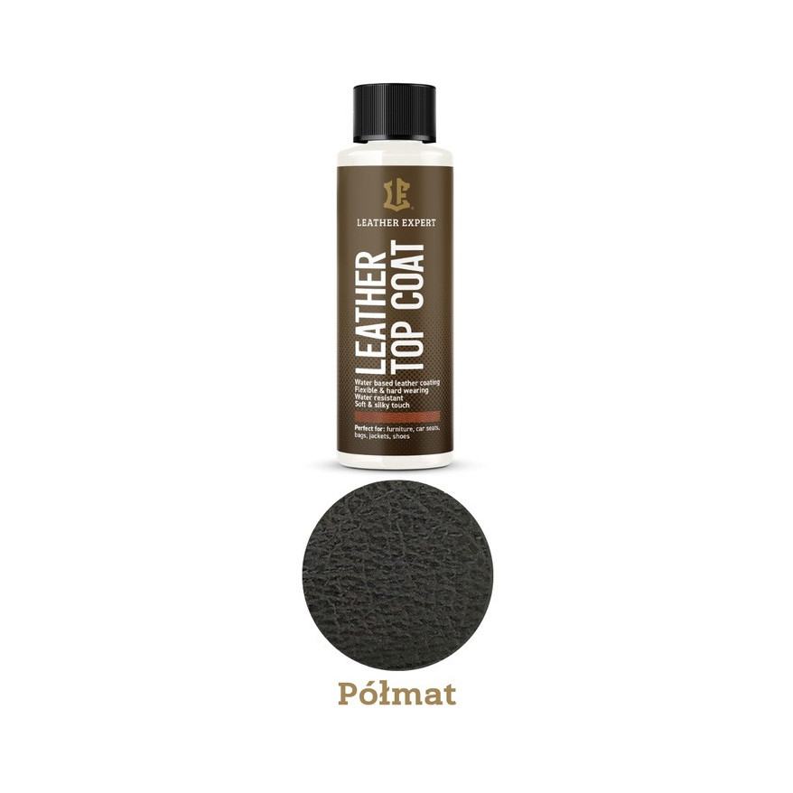 Top Coat Semi Matt lakier bezbarwny do skóry 500ml półmat LE-17-TCSM500