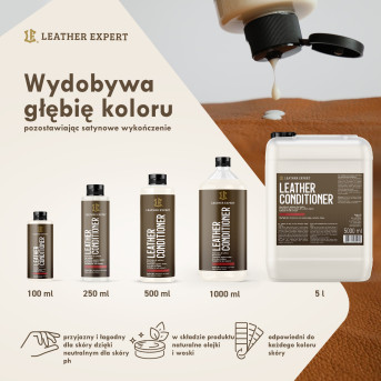 Leather Conditioner – odżywka do skóry naturalne olejki i wosk 500 ml Leather Expert