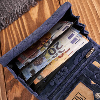 Portfel damski skórzany duży T-107 portfel damski z ochroną kart Paolo Peruzzi