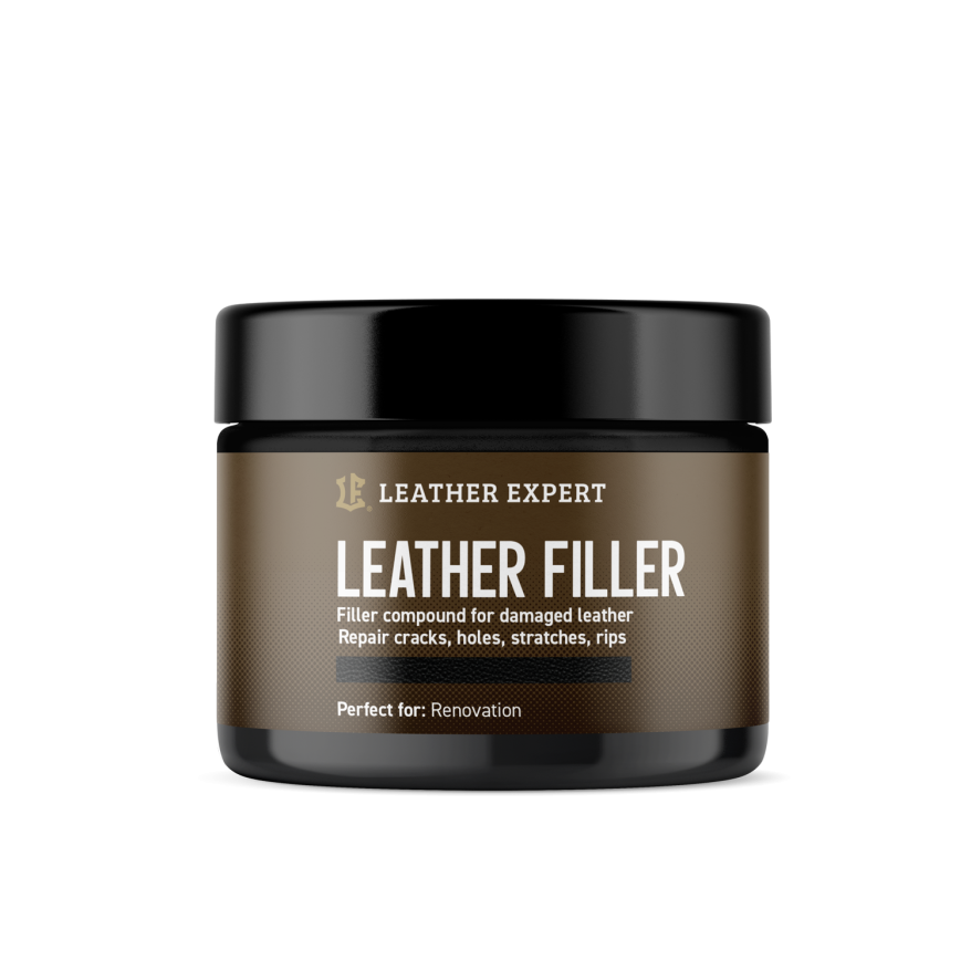 Leather Filler – szpachla do skóry w kolorze czarnym 50 ml Leather Expert LE-10-FB50