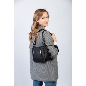 SKÓRZANA TOREBKA DAMSKA NA RAMIĘ PAOLO PERUZZI Z-52-BL