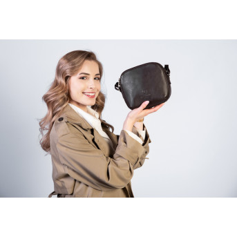 Torebka damska listonoszka na ramię skórzana brązowa Paolo Peruzzi